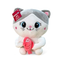 Selay Toys Balıkçı Kedi 30 Cm Gri Peluş 1469 Çok Renkli