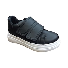 Ortopedikal 1087 Kız Çocuk Siyah Cırtlı Sneaker Günlük Spor Ayakkabı Siyah