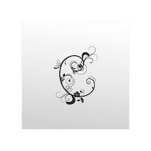 Folyo Sticker Desen Adkpquy390 50cm Uzunluk Siyah