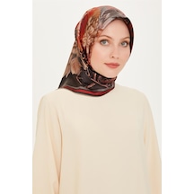Armine Çiçek Desenli Sura Saf İpek Eşarp 9220d 06 Çok Renkli