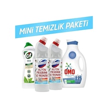 Cif + Domestos + Omo Temizlik Paketi 4'lü Set