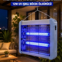 Uv Işıklı Sinek Öldürücü Lamba 12w Çift Tüplü Elektrikli Böcek Öldürücü