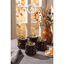 Selen Concept Frenk Model El Yapımı Cam Bardak 4lü Set