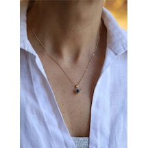 Yenigün Kuyumculuk 14 Ayar Altın 0.5 Cm Göz Boncuklu Kolye Ucu 3564