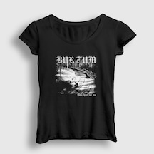 Presmono Kadın Lyset Burzum T-shirt Siyah