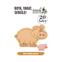 Ahşap Boyama Hayvanlar 20 Adet 10x15 Set3 Hayvan Boyama Figürü Etkinlik Çocuk Gelişim Motor Beceri Anasınıfı Kreş