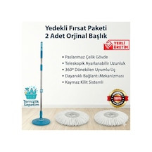 Fix, Comfort Uyumlu Kilit Sistemli Dönen Paslanmaz Çelik Yedek Sap Takımı 2 Adet Başlık