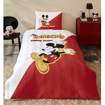 Disney Kapitoneli Nevresim Takımı Ranforce Krmz Mıckey Funtastıc Çok Renkli