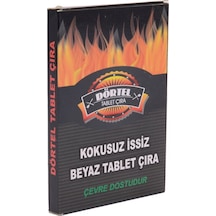 Kokusuz İs Yapmaz Beyaz Tablet Çıra 125 Gr