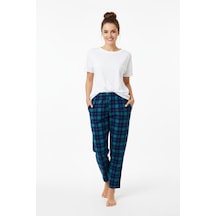 Kadın Tek Penye Pijama Alt Bgl-st05005 Yeşil