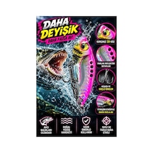 Titreşimli At Çek Yemi Parlak Pembe Gümüş Renkli Reflektör Gövdeli 3d Gözlü Keskin Üçlü Iğneli