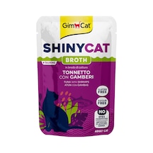 Gimcat Shinycat Broth Ton Balığı ve Karidesli Kedi Ödül Maması 70 G