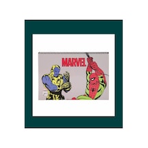 25x35 Cm 15 Yaprak Resim Defteri Üstten Açılmalı Perfore Kopartılabilir Sayfalar Marvel Çok Renkli