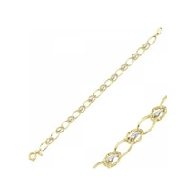 Sembolgold Altın Hallow Bileklik Sg-42-08092 Sarı Altın