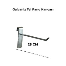 Tel Pano Kancası 25 Cm Raf Askısı Raf Kancası Mağaza Düzenleme 400 Adet