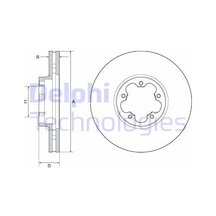 DELPHI BG9142C FREN DİSKİ ÖN TRANSIT V363 14- 2.2 TDCI ÇİFT TEKER