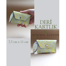 Luna Luster Hakiki Deri Minimal Avuçiçi Sarı Leopar Tasarım Kadın Kartlık Cüzdan Beyaz - Sarı Luna Luster Hakiki Deri Minimal Avuçiçi Sarı Leopar Tasarım Kadın Kartlık Cüzdan Beyaz - Sarı