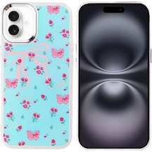Kılıfist Apple Uyumlu iPhone 16 Kılıf Airbag Tasarımlı Klfs Hadra Kapak - Kelebek Kelebek