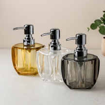 220 Ml Akrilik/mika Sıvı Sabunluk Şeffaf Ve Renkli Çok Renkli