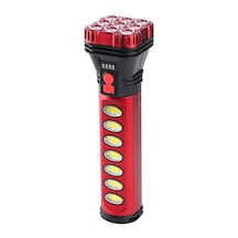 Powermaster Hb-707-2 9+4 Ledli Solar + Şarjlı El Feneri Siyah