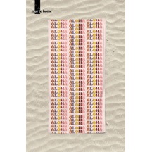 Marte Home Aloha Baskılı Renkli Plaj Havlusu Pembe