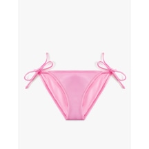 Koton Astarlı Parlak Yanları Bağlamalı İpli Bikini Altı Pembe 5sak00044mm Gül