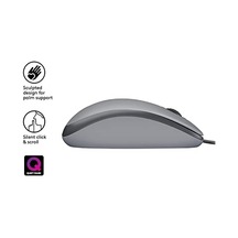 M110 Usb Kablolu Sessiz Mouse, Dizüstü Bilgisayar, Notebook, Pc Ve Mac İçin Quiet Click Teknolojili, Usb-a Bağlantılı, Sağ Ve Sol Elle Kullanıma Uygun, Gri