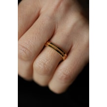 Yenigün Kuyumculuk 14 Ayar Altın 2 Sıra Ajda Yüzük