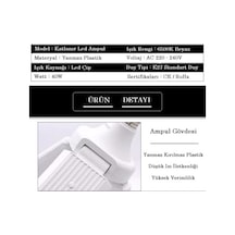 Pervane Led Ampul 3 Kollu Katlanabilir Cata 42w 6400k Beyaz Işık Yaprak Led Ampul