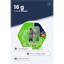 Şeffaf Yapıştırıcı 16 G Çift Tüplü A Ve B Bileşenli Metal Hƒ Rdav