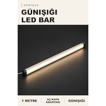 Onerous 1 M Günışığı Led Bar, Anahtarlı Onr-833607856 Beyaz