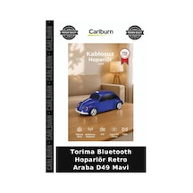 Premium Torima Bluetooth Hoparlör Retro Araba D49 Mavi Stil Obje Eğlence