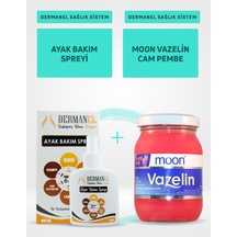 Dermanel Ayak Bakım Spreyi 100 ML + Moon Vazelin Cam Pembe 140 G