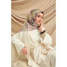 Silk Home Twill İpek Eşarp 11484-14 Butter Yellow, Mor, Pudra, Su Yeşili