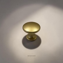 10 Adet Düz Düğme Kulp Mat Altın 25 Mm Metal Modern Dolap Ve Çekmece Topuz Kulpu Açık Kahverengi