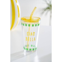 Acar Vicenza Pipetli Cam Bardak Sarı - 400 Ml