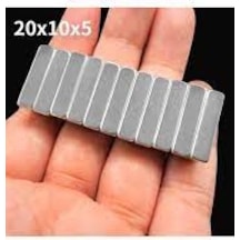 Neodyum Mıknatıs 20x10x5 Mm 5 Adet