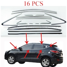 Hyundai İx35 Krom Cam Çerçevesi 16 Parça 2009 Ve Sonrası Krom Cam