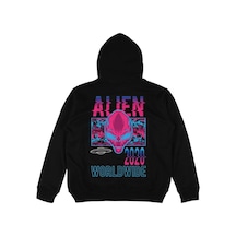 Startmore Adrift Alien Siyah Oversize Unisex Kapüşonlu Sweatshirt Hoodie Siyah