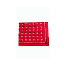 Zero Land Kuru - 132 - Kafa Desenli Bandana - Nazblsmm - 50x50 Kırmızı