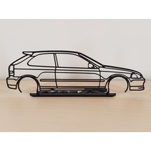 Honda Civic Type R 20cm Plastik Masa Süsü Masa Dekorasyonu
