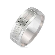 Sade Mat Gümüş Alyans Yüzük Wr49-1 Sade Mat Gümüş Alyans Yüzük Wr49-1