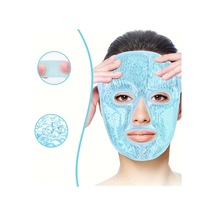 Terapi Jel Yüz Maskesi Soğuk Ve Sıcak Boncuklu Ayarlanabilir Maske Mavi