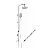 Yağmur Sistem Robot Yuvarlak Başlı Duş Takımı Krom