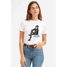 Anime Tokyo Ghoul Anteiku Baskılı Beyaz Kadın Tshirt (534816787)