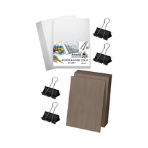 Ayrex Karakalem Eskiz Çizim Seti Durolit Seti 25x35 Cm Duralit 1 Adet 25x35 Resim Kağıdı 25 Adet Mandal Metal 4 Adet