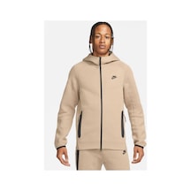 Nike Sportswear Tech Fleece Windrunner Tam Boy Fermuarlı Erkek Kapüşonlu Sweatshirt Fb7921-247 Altın