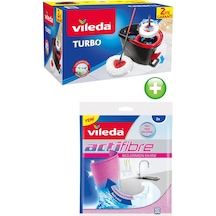 Vileda Turbo Pedallı Temizlik Seti (Komple Set)+Vileda Actifibre