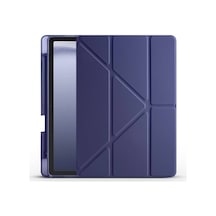 Samsung Galaxy Uyumlu Tab A9 Kılıf Tri Folding Kalem Bölmeli Standlı Kılıf
