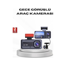 Full Hd Üç Kameralı Araç Kamerası G-sensörlü Ve Gece Görüşlü 92498777